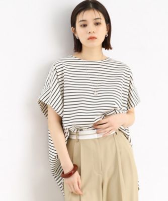 【魅せる体形カバー服】さらさらフレア袖Ｔシャツ／手洗い可（２００２２４２６３２）