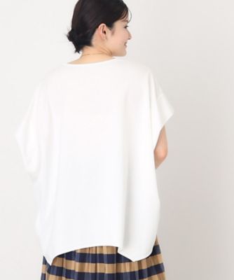 【魅せる体形カバー服】さらさらフレア袖Ｔシャツ／手洗い可（２００２２４２６３２）