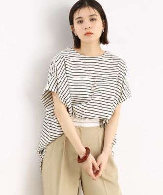 【魅せる体形カバー服】さらさらフレア袖Ｔシャツ／手洗い可（２００２２４２６３２）