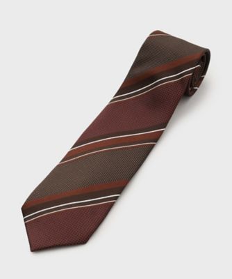 縁起の良いネクタイ】七宝紋ストライプ シルクネクタイ