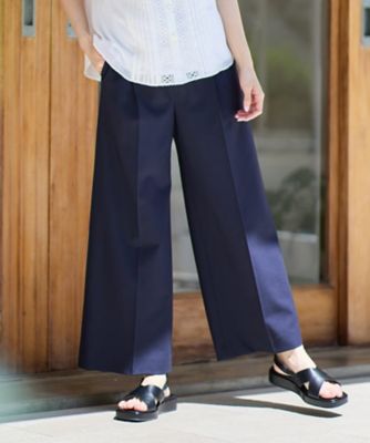 【ＳＡＬＥ／ＷＥＢ限定カラーあり／マシンウォッシュ可】ソフトワイドシルエットパンツ（２００２２４４１２０）