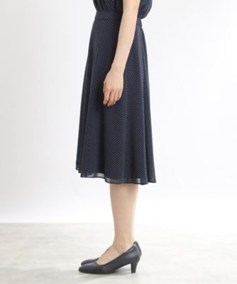 【ＳＡＬＥ／人気急上昇♪マシンウォッシュ可／セットアップ可能】ドットプリントフレアスカート（２００２２４４１２５）