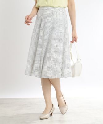 【ＳＡＬＥ／人気急上昇♪マシンウォッシュ可／セットアップ可能】ドットプリントフレアスカート（２００２２４４１２５）