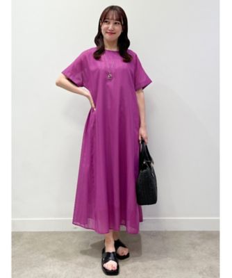 【ＳＡＬＥ／人気急上昇♪ＷＥＢ限定カラーあり／手洗い可能】涼しげシアーストライプワンピース（２００２２４４１２８）