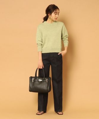 シータパランティカ トートバッグ キャンバス レザーベルト ゴールド