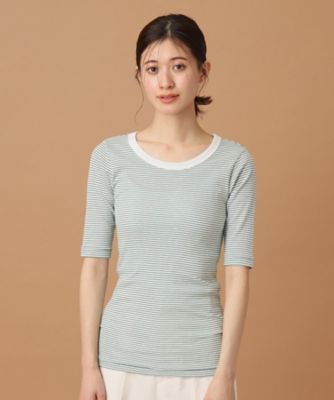 Ｒｏｂｅｒｔ．Ｐ．Ｍｉｌｌｅｒ（ロベルト・ピー・ミラー）パネルリブ　５分袖Ｔシャツ　８２２Ｃ（２００２２４４３８５）