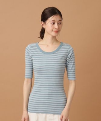 Ｒｏｂｅｒｔ．Ｐ．Ｍｉｌｌｅｒ（ロベルト・ピー・ミラー）パネルリブ　５分袖Ｔシャツ　８２２Ｃ（２００２２４４３８５）