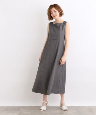 ＜GROVE (Women)＞デニムライクＩラインワンピース（２００２２４４６１８）