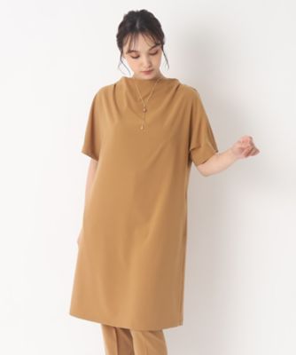 【SALE】CORDIER (Women)/コルディア プレーンストレッチチュニックワンピース(2002245834) ベージュ053 ワンピース・ドレス【三越伊勢丹/公式】