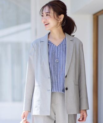【ＳＡＬＥ／着痩せ効果有！／マシンウォッシュ可／ＵＶカット／接触冷感／セットアップ可能】ドライタッチジャケット（２００２２４６０９０）