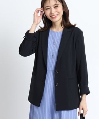 【ＳＡＬＥ／着痩せ効果有！／マシンウォッシュ可／ＵＶカット／接触冷感／セットアップ可能】ドライタッチジャケット（２００２２４６０９０）