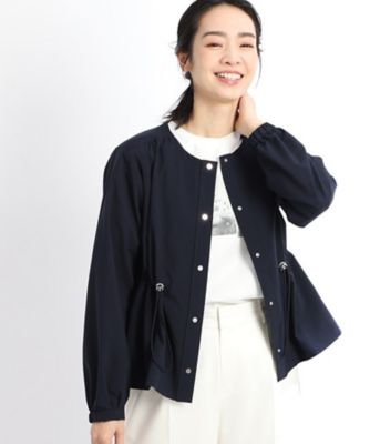 【ＳＡＬＥ／手洗い可】ノーカラーエアリーブルゾン（２００２２４８２７４）