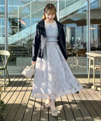 2024春新作】オパールフラワースカート