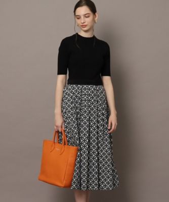 【美品】ドレステリア オーバーラップサークルコンビワンピース 美品】ドレステリア オーバーラップサークルコンビワンピース