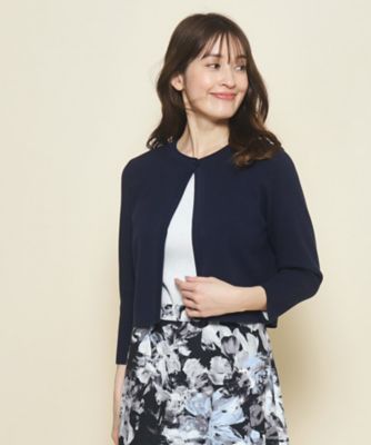【洗える／ワンピース羽織におすすめ！】着心地の良さときちんと感が叶うショート丈カーディガン（２００２２５０５６７）
