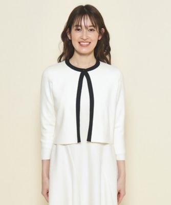 【洗える／ワンピース羽織におすすめ！】着心地の良さときちんと感が叶うショート丈カーディガン（２００２２５０５６７）