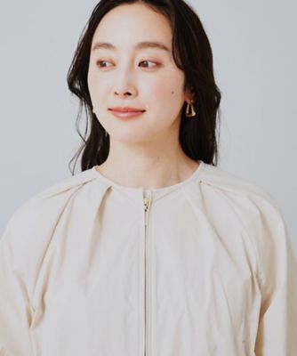 軽羽織／洗える】タフタノーカラーブルゾン