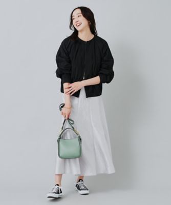 軽羽織／洗える】タフタノーカラーブルゾン