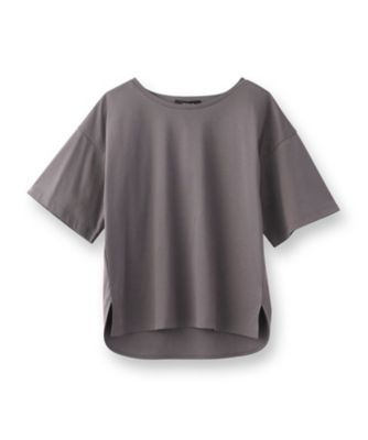 【接触冷感／抗菌防臭／洗える】アイスクリアコットン　５分袖Ｔシャツ（２００２２５３９１２）