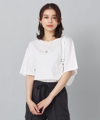 【接触冷感／抗菌防臭／洗える】アイスクリアコットン　５分袖Ｔシャツ（２００２２５３９１２）