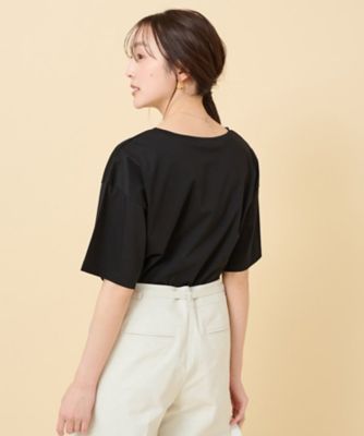 【接触冷感／抗菌防臭／洗える】アイスクリアコットン　５分袖Ｔシャツ（２００２２５３９１２）