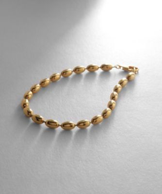 シルバー デザインチェーン オーバルボールL ブレスレット GP 