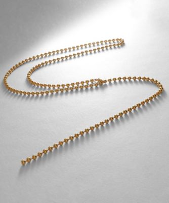 ＜COCOHNIK ONKITSCH (Women)＞シルバー　ボールチェーン　ラリエット　ネックレス　ＧＰ（２００２２５４４９９）