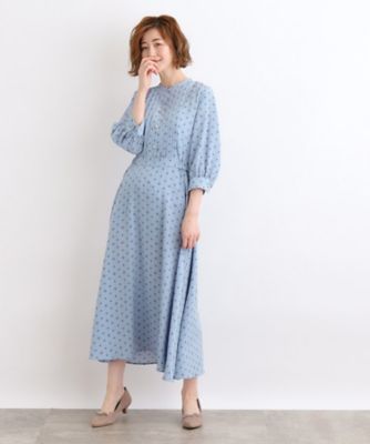 ＜GROVE (Women)＞上品で洗練されたモノグラムワンピース（２００２２５５１９１）