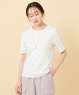 ＜UNTITLED L (Women/大きいサイズ)＞【接触冷感／抗菌防臭／洗える】アイスクリアコットン　インナーＴシャツ（２００２２５８１２７）