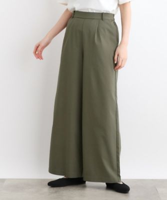 美品♡Gentle Herd ニットリブパンツ 高身長さん向け＋12cm】＜接触冷感・多サイズ＞サマー