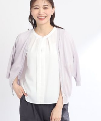 【ＳＡＬＥ／ＷＥＢ限定カラーあり／洗える】六分袖ヘルシーカーディガン（２００２２５９３１３）