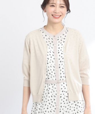 【ＳＡＬＥ／ＷＥＢ限定カラーあり／洗える】六分袖ヘルシーカーディガン（２００２２５９３１３）