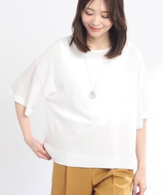 ＜Reflect (Women)＞◆【ＳＡＬＥ／ＷＥＢ限定カラーあり／洗える】ドライタッチシアーボーダーニット（２００２２５９３１４）