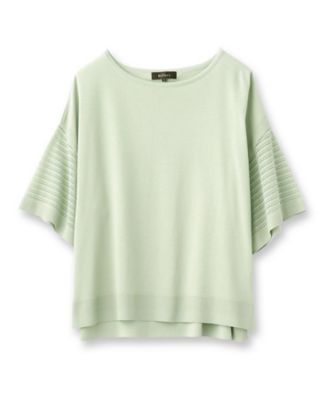 ◆【ＳＡＬＥ／ＷＥＢ限定カラーあり／洗える】ドライタッチシアーボーダーニット（２００２２５９３１４）