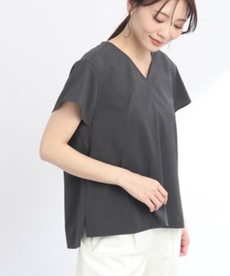 ＜Reflect (Women)＞【ＳＡＬＥ／ＵＶカット／接触冷感／マシンウォッシュ可／セットアップ可能】キレイめリネンライクブラウス（２００２２５９３１６）