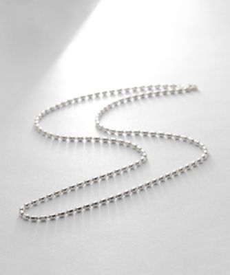 ＜COCOHNIK ONKITSCH (Women)＞シルバー　デザインチェーン　オーバルボールＭ　ネックレス（２００２２５９７１７）