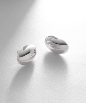 ＜COCOHNIK ONKITSCH (Women)＞シルバー　ホロウピアス　オーバルスタッド（２００２２５９８１７）