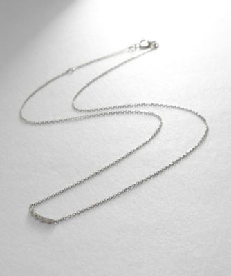プラチナ ダイヤモンド グラデーション5石 ネックレス プラチナ ダイヤモンド グラデーション5石 ネックレス