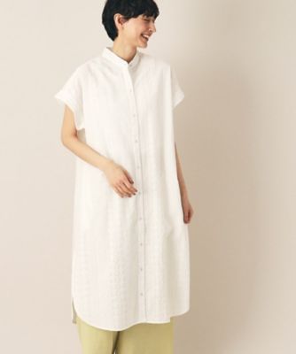 【洗える】インド刺繍シャツワンピース（２００２２６１４８９）