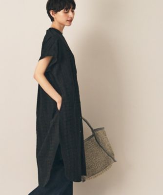 【洗える】インド刺繍シャツワンピース（２００２２６１４８９）