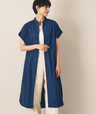 【洗える】インド刺繍シャツワンピース（２００２２６１４８９）