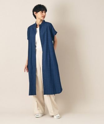 【洗える】インド刺繍シャツワンピース（２００２２６１４８９）