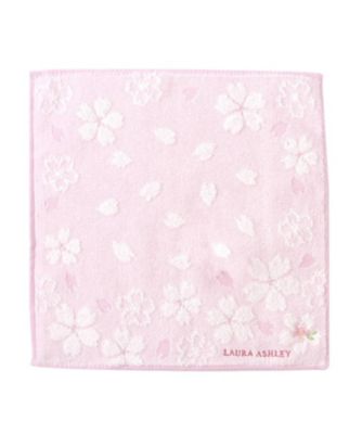 ＜LAURA ASHLEY＞桜タオルハンカチＡ（２００２２６１６８８）