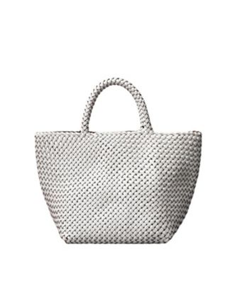 ＜HIROFU (Women)＞【ブレッツァバッファロー】レザーメッシュトートバッグ　Ｓ　本革　ステッチ（商品番号：Ｐ２５－３０４１６）（２００２２６２１８４）