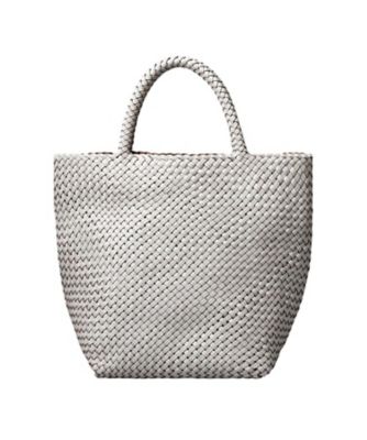 ＜HIROFU (Women)＞【ブレッツァバッファロー】レザーメッシュトートバッグ　Ｍ　本革　ステッチ（商品番号：Ｐ２５－３０４１３）（２００２２６２１８５）