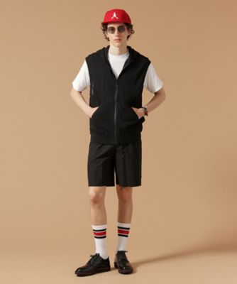 Made in JAPAN】コットンメッシュノースリーブZIP