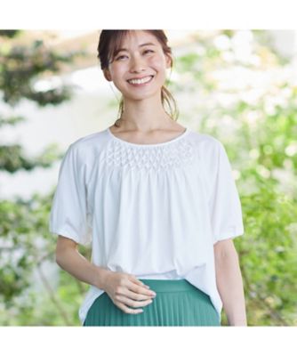 専用　ボンポワン　スモッキングブラウス　12a 専用 ボンポワン スモッキングブラウス 12a