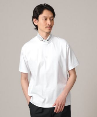 ＜三越伊勢丹/公式＞ TAKEO KIKUCHI (Men)/タケオキクチ スムース ワンポイント Tシャツ シロ001 トップス【三越伊勢丹/公式】