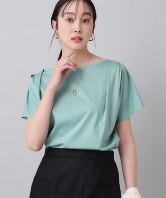 美品 アンタイトル コットンタックスリーブシャツ 洗える オーバーサイズ 1 コットン100／8色展開】肩タックプルオーバー