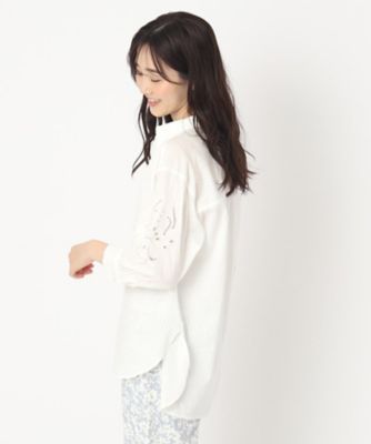 ＜CORDIER (Women)＞カットワーク刺繍ブラウス（２００２２６３０６９）